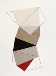 Geometrisk papperscollage