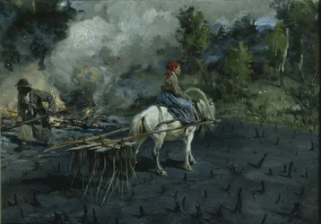 Jordberedning för linfrö i Vologda-regionen, 1873