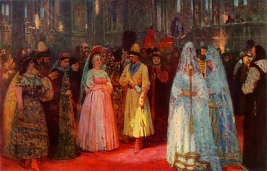 "Att välja tsarens brud", 1884, 1965.
