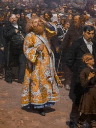RELIGIÖS PROCESSION I KURSK-PROVINSEN (detalj)