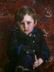 Yuri Repin som ett barn (detalj)