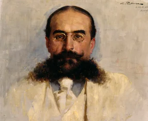 Porträtt av Vladimir I. Nemirovich-Danchenko 1858-1943, 1899.