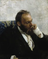 Porträtt av Nikolai Murashko 1844-1909, 1882.