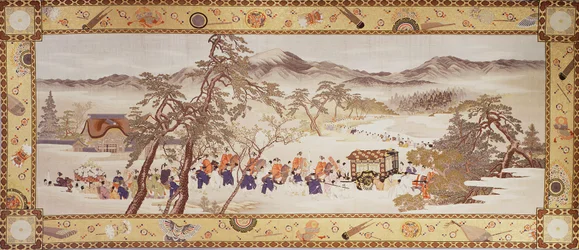Festival Procession, ca 1890-93 (silke med metalltrådar)