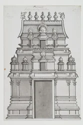 En tvåvånings gopuram
