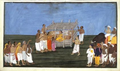 Add Or 4356 Brahmin-ceremoni, illustration från 