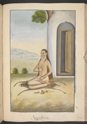 Agastya, en vis man, rådgivare till Rama