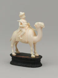 Svart springare, schackpjäs, Indien, omkring 1820