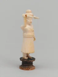 Svart bonde, schackpjäs, Indien, omkring 1820