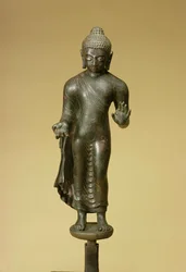 Buddha, Gupta, Phopner (brons)