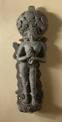 Ganga, gudinna som personifierar den heliga floden Ganges, Mahanad, Bengalen