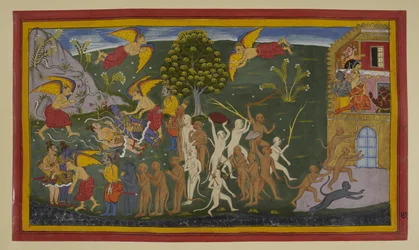 Garuṇa befriar och helar Rāma och Lakṣmaṇa; aporna stormar Laṅkā i triumf