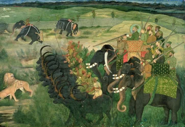 I. 11A.28 Aurangzib jagar lejon, c.1670-80