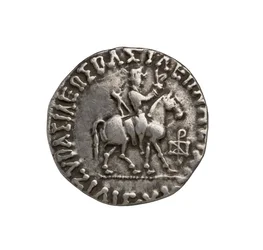 Indoskytiskt mynt, 20 f.Kr. (silver)