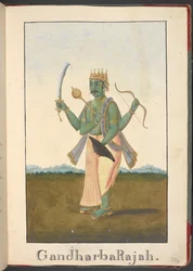 Gandharvas kung, de himmelska musikerna