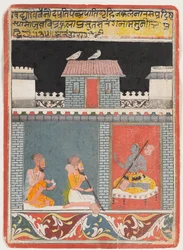 Krishna och två yogier