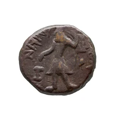 Kushan Coin, AD 127-155 (koppar)