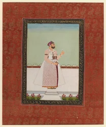 Munir al-Mulk Bahadur, 1875-1900 (ogenomskinlig wc & guld på papper)