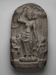 Julkrubba: Buddhas födelse (skifer)