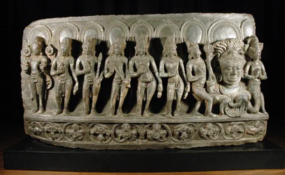 Navagraha, c.950-1000 (sten) (detalj av 874861)