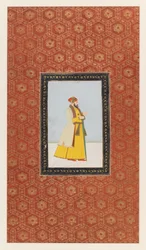 Qamar al-Din Khan, 1875-1900 (ogenomskinlig wc & guld på papper)