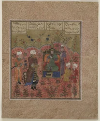 Rustam före Kay Ka "us, 1450-75