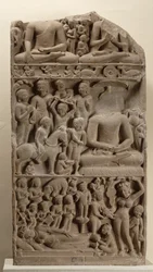 Scener från Buddhas liv, Sarnath, Uttar Pradesh