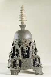 Stupa, Pala, Nalanda, Bihar (brons)