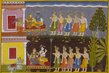 Gudarna ber Śiva att förgöra rākṣasas; han hänvisar dem till Viṣṇu, som samtycker