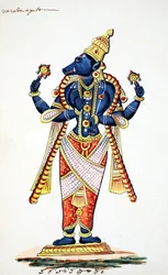 Varaha, vildavatar av Vishnu (wc på papper)