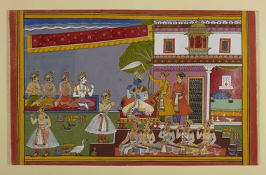 Viṣṇu vägrar att strida mot Rāvaṇa på grund av hans välsignelse, men uppmuntrar gudarna att strida mot honom