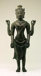 Figur av Vishnu, från Java (brons)