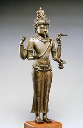 Shiva Mahadeva (brons, guld och silver)