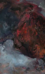 Magma Stories, 2024 (olja på duk)