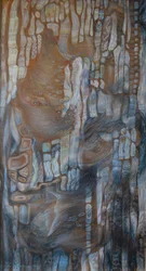 Map of Ages II, 2024 (blandteknik på kort)