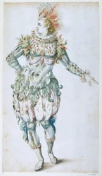 A Star Masquer (akvarell på papper)