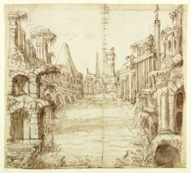 The Fallen House of Chivalry, ca 1610 (penna och bläck på papper)