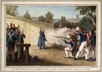 Avrättningen av marskalk Michel Ney nära Luxembourgträdgården den 7 december 1815, 1816