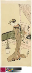 Servitris på Owariya Teahouse, ca 1768