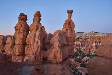 Ett landskap i Bryce Canyon nationalpark, Utah, 2020