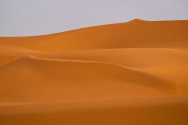 Sanddyner i Ergg Chebbi , Saharaöknen i Marocko, 2022 (foto)