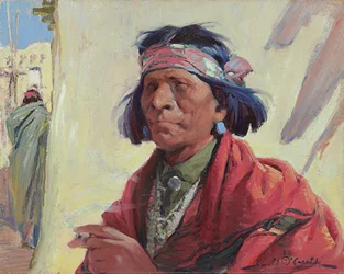 Taos Indian (olja på duk)