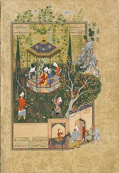 Folio från Haft Awrang Seven Thrones av Jami, 1550-talet