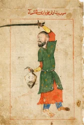 Stjärnbilden Perseus från boken med fasta stjärnor av Al-Sufi