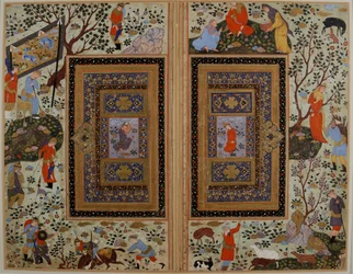 Dubbel sida. Iran, Isfahan, tidigt 1600-tal..