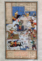 Striden mellan iranier och turaner, 1500-talet.