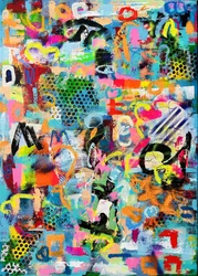 Livfull abstrakt graffiti