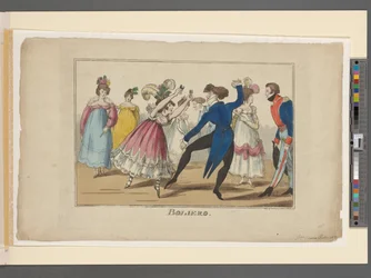 Boliero, ca 1800-09 (handfärgad gravyr)