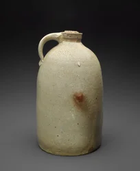 Kanna, c. 1869-1873 (saltglaserat stengods, kork)