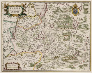 Karta över västra Ryssland Från: Norra och östra delarna, 1664
